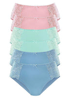  Petite Fleur Pack Of 6 Midi Briefs