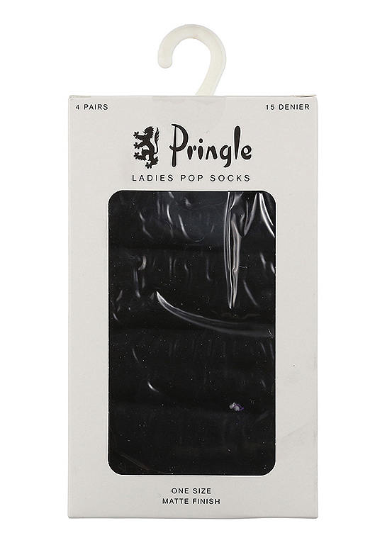 Pringle Ladies Pack Of 4 Pop Socks