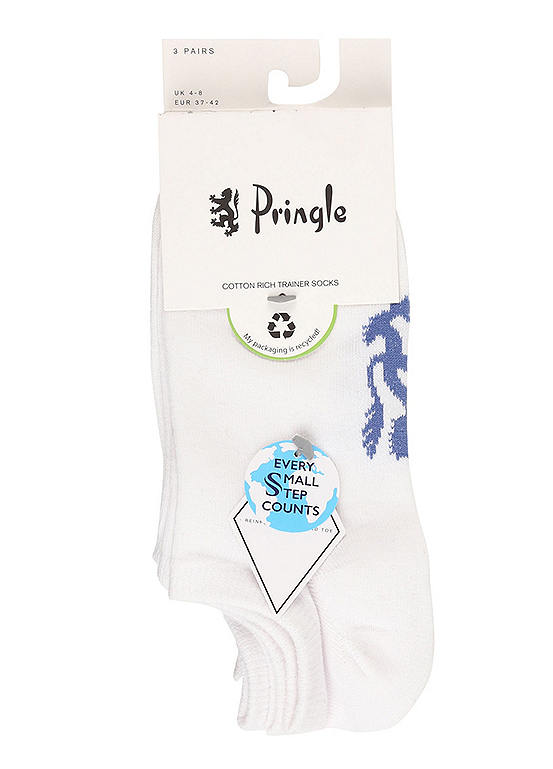  Pringle Pack Of 3 Ladies Trainer Socks