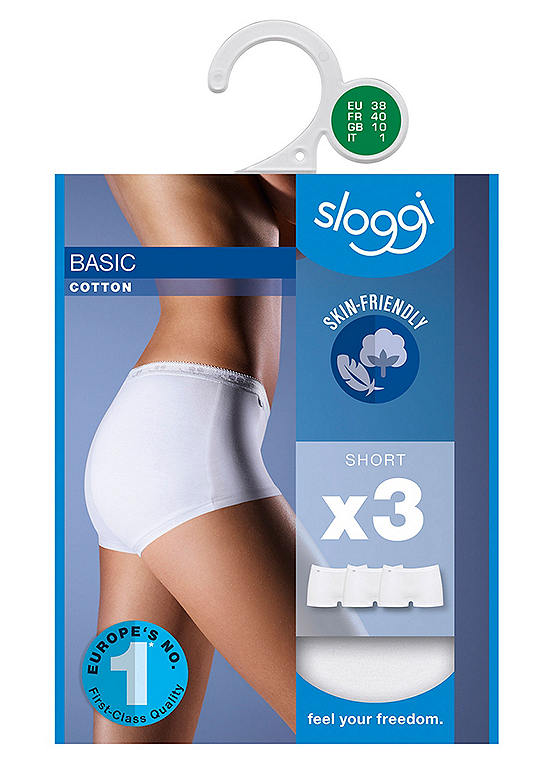  Sloggi Pack Of 3 Basic Shorts