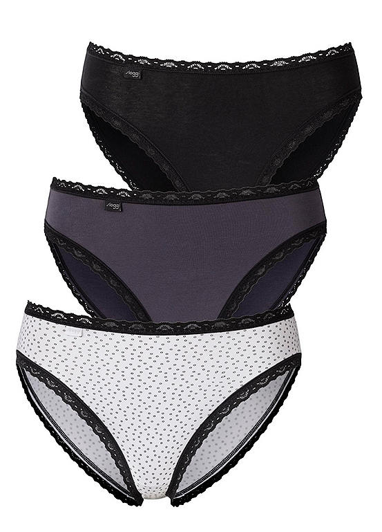 Sloggi Pack Of 3 High-Leg Briefs