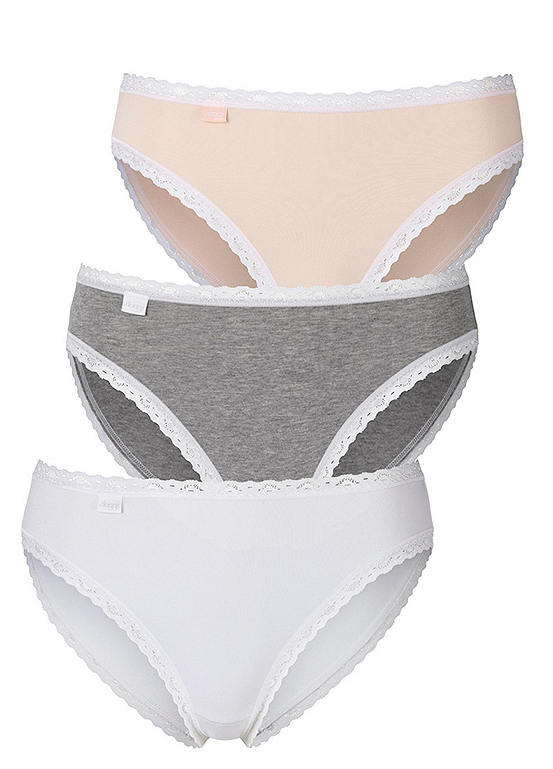  Sloggi Pack Of 3 High-Leg Briefs