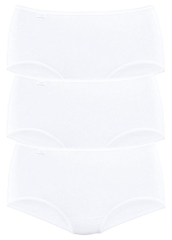  Sloggi Pack Of 3 Picot Edge High Waisted Briefs
