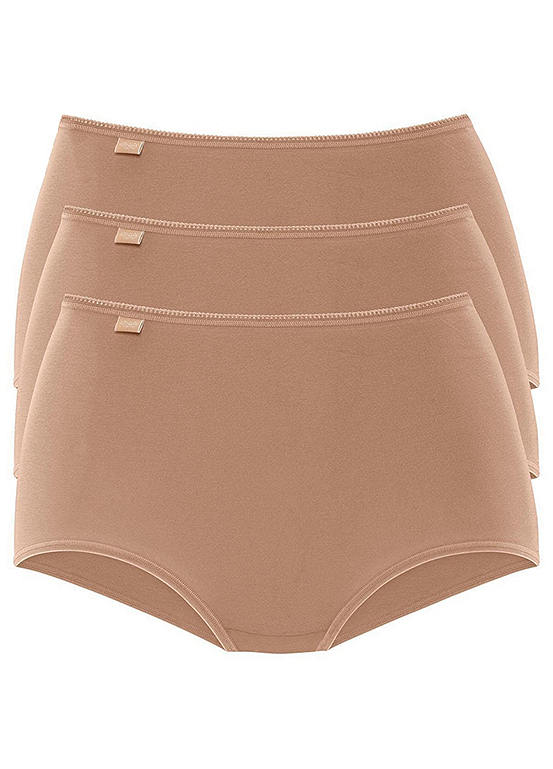  Sloggi Pack Of 3 Picot Edge High Waisted Briefs