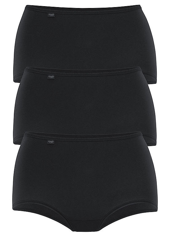  Sloggi Pack Of 3 Picot Edge High Waisted Briefs