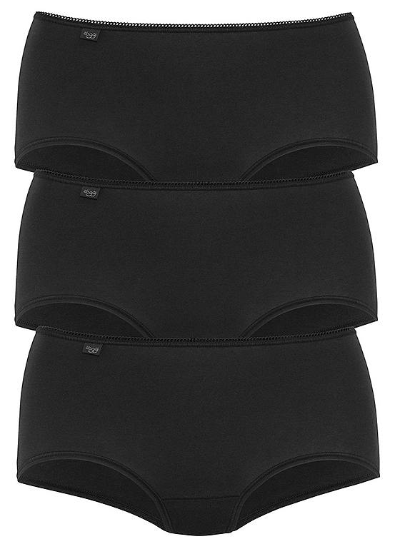  Sloggi Pack Of 3 Picot Edge Midi Briefs