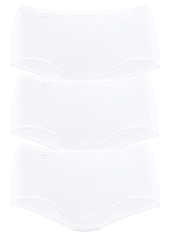  Sloggi Pack Of 3 Picot Edge Midi Briefs