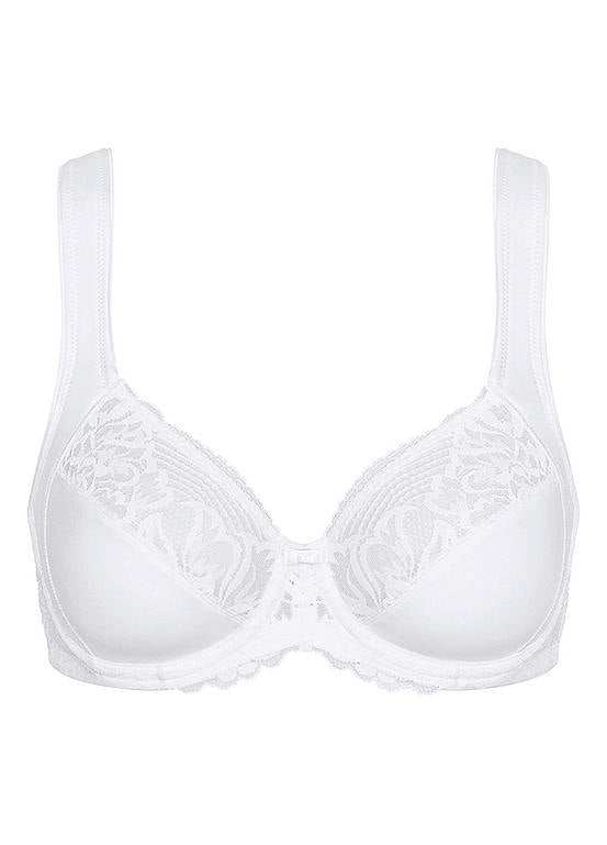  Triumph Modern Lace & Cotton Underwired Minimiser Bra