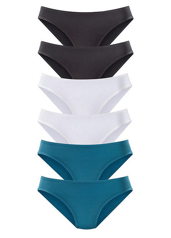  Vivance Active Pack Of 6 High Leg Briefs