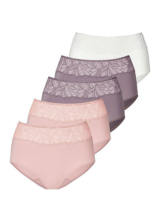  Vivance Pack Of 5 High Waist Briefs