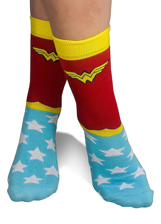  Wonder Woman Ladies Socks - Two Pair Pack