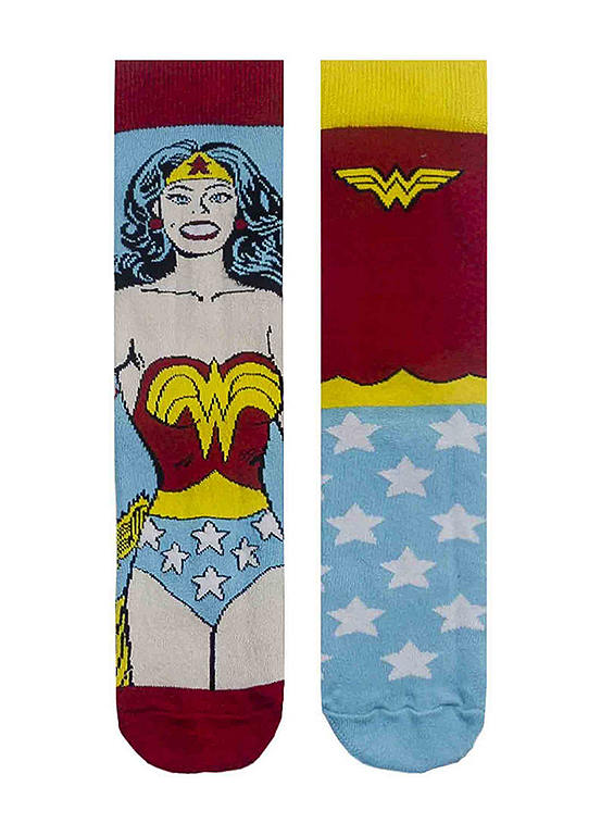  Wonder Woman Ladies Socks - Two Pair Pack