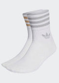  Adidas Originals Pack Of 2 Pairs Midcut Glitter Sports Socks