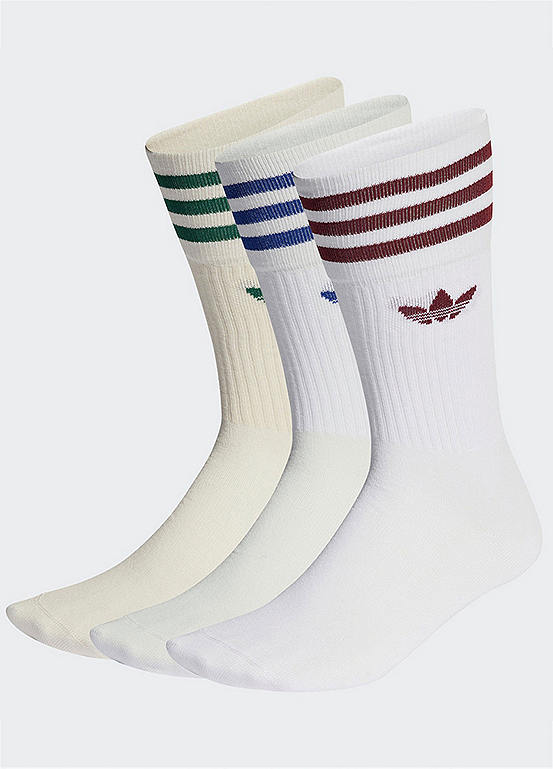  Adidas Originals Pack Of 3 Unisex Crew Socks