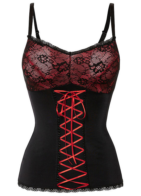  Bonprix Lace-Up Shaper Top