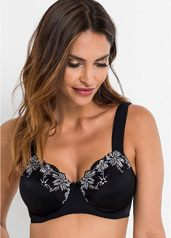  Bonprix Pack Of 2 Embroidered Bras