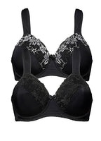  Bonprix Pack Of 2 Embroidered Bras