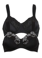  Bonprix Pack Of 2 Embroidered Bras