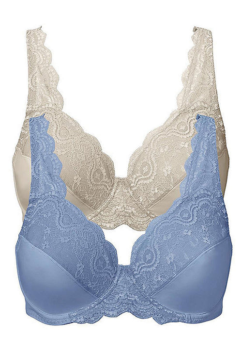  Bonprix Pack Of 2 Underwired Lace Detail Bras