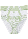  Bonprix Pack Of 3 Lace Trim Organic Cotton Briefs