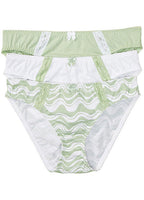  Bonprix Pack Of 3 Lace Trim Organic Cotton Briefs