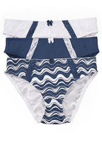  Bonprix Pack Of 3 Lace Trim Organic Cotton Briefs