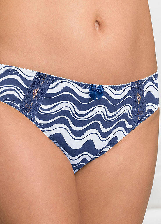  Bonprix Pack Of 3 Lace Trim Organic Cotton Briefs