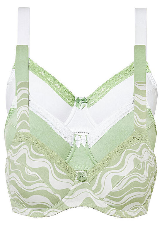  Bonprix Pack Of 3 Underwired Organic Cotton Bras