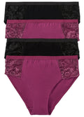 Bonprix Pack Of 4 Lace Side Full Briefs