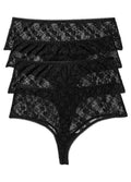  Bonprix Pack Of 4 Lace Thongs