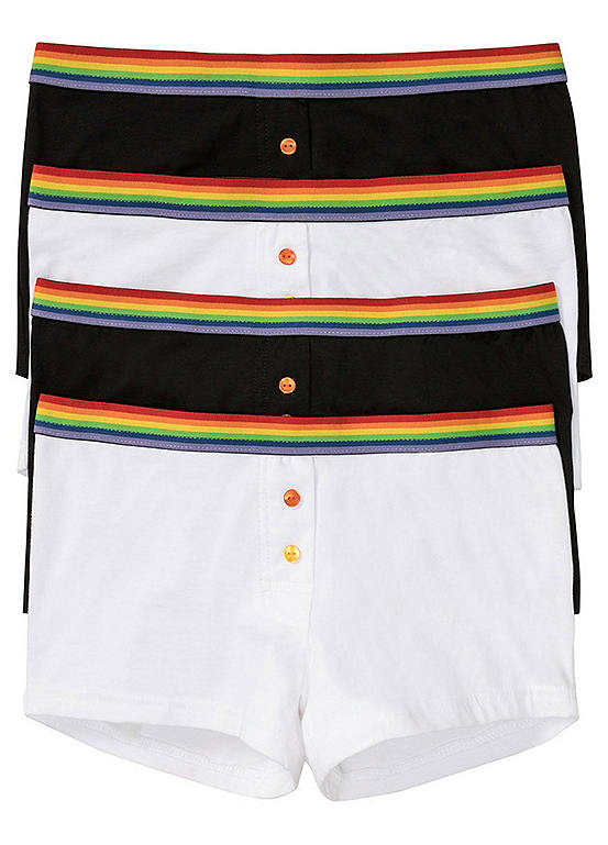  Bonprix Pack Of 4 Pride Girlie Boxers