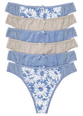  Bonprix Pack Of 6 Cotton Thongs