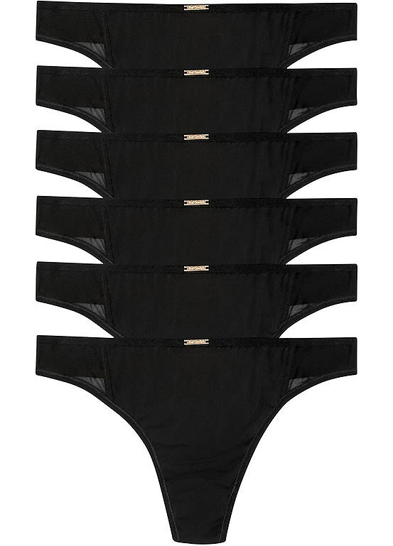  Bonprix Pack Of 6 Microfibre Thongs