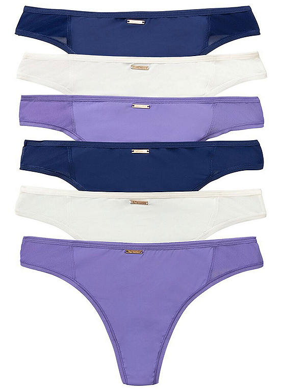  Bonprix Pack Of 6 Microfibre Thongs