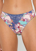  Bonprix Paisley Print Lace Trim Briefs