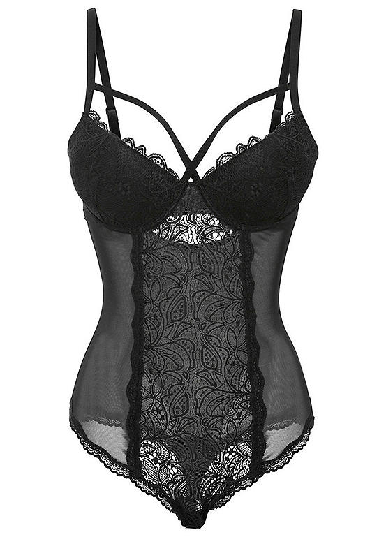  Bonprix Strappy Lace Body