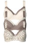  Bonprix Underwired Pack Of 3 Cotton Bras