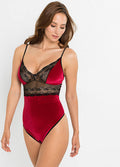  Bonprix Velvet Crotchless Body